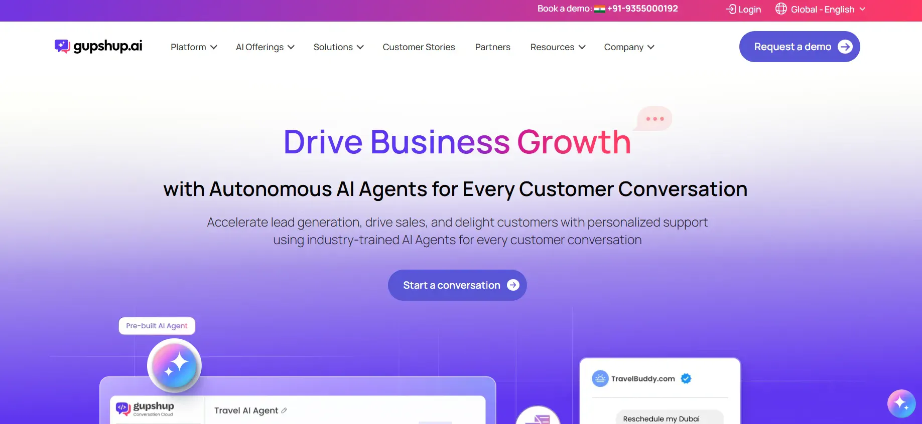 Home page of Gupshup