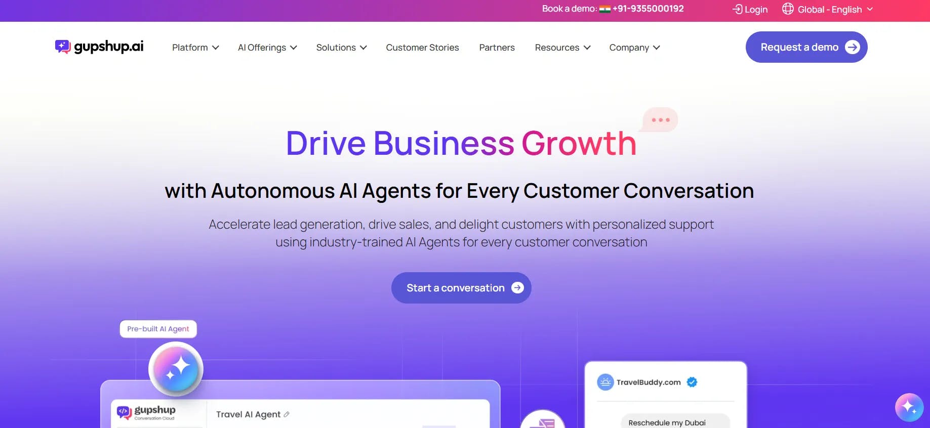 Home page of Gupshup