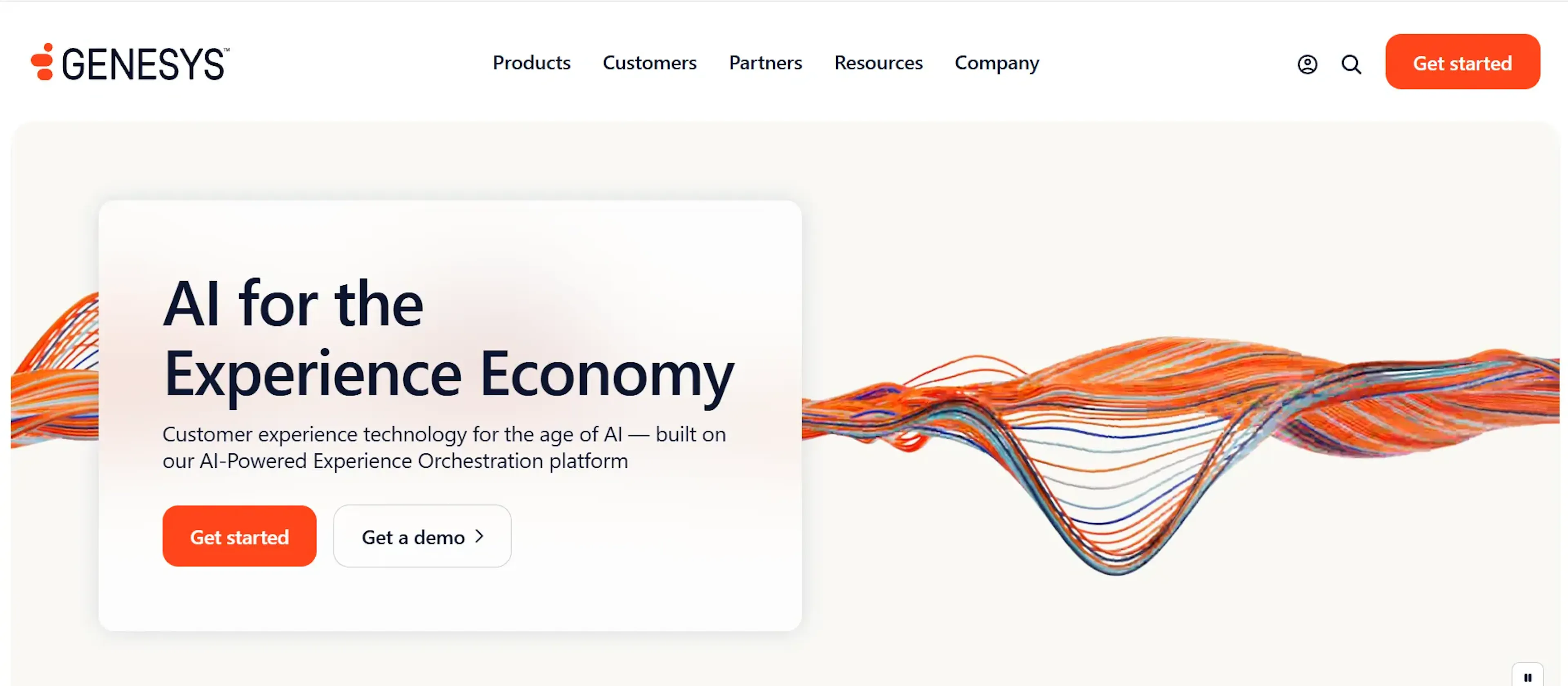 Genesys AI website 