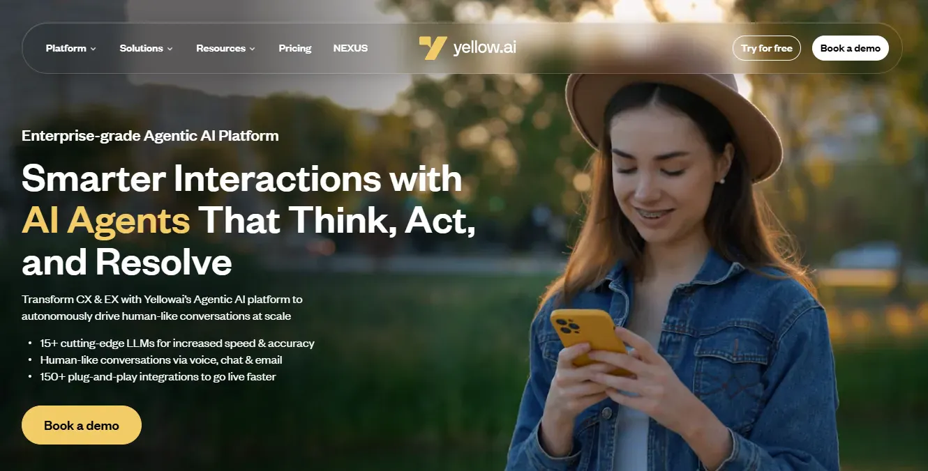 Yellow AI website