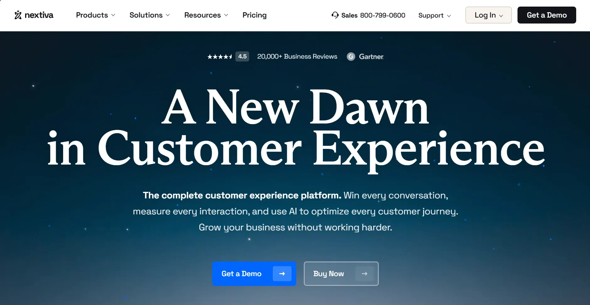 Nextiva homepage