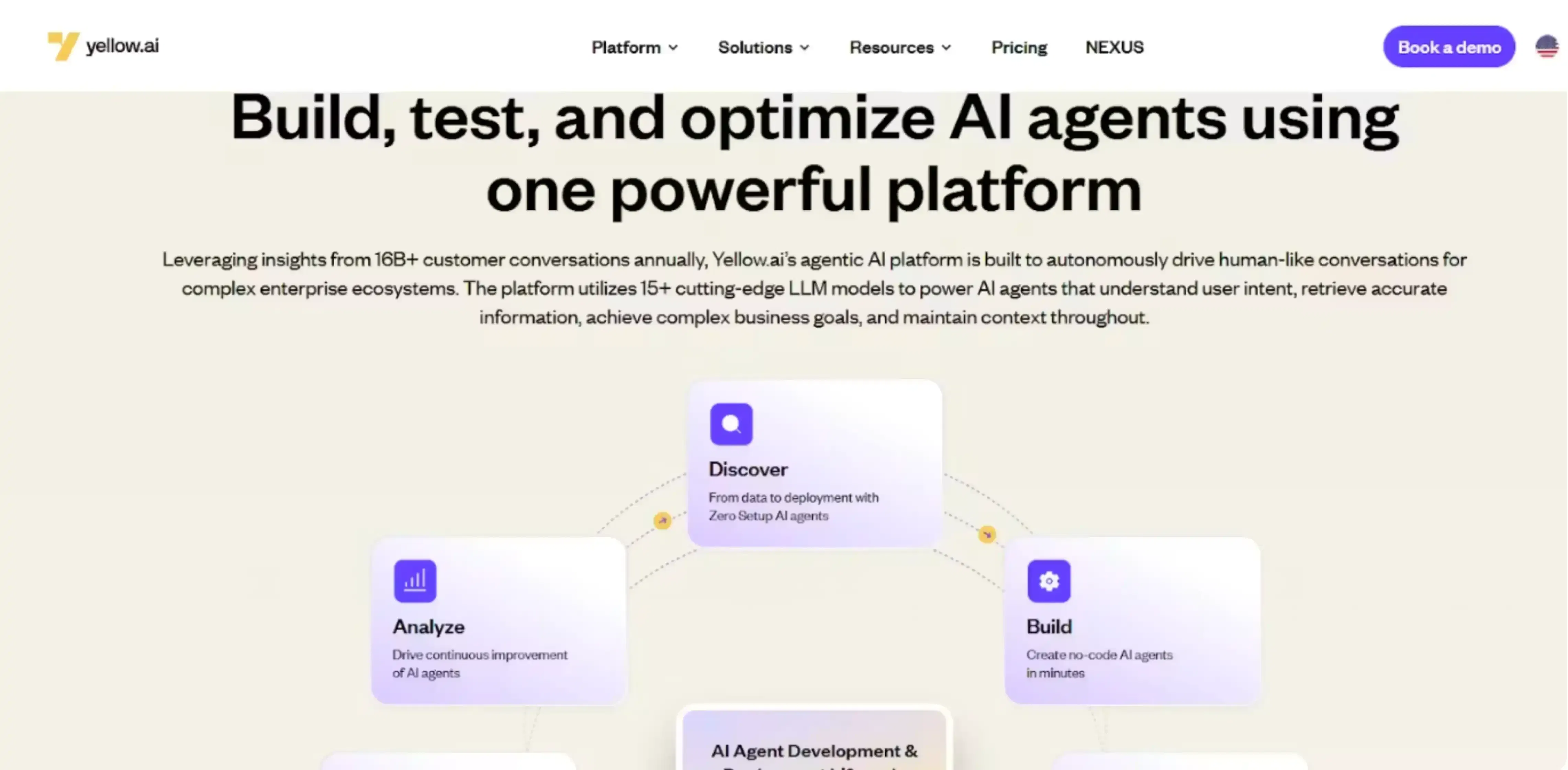 Yellow.ai homepage