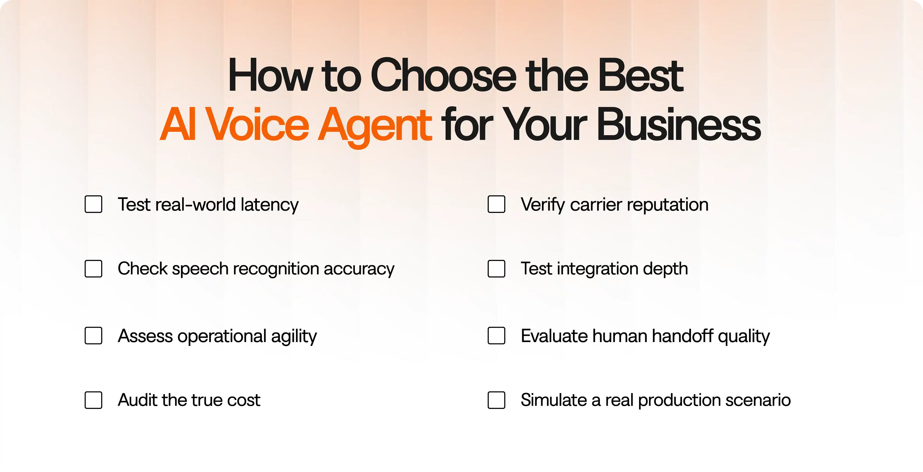 Choosing the best AI voice agent for your business