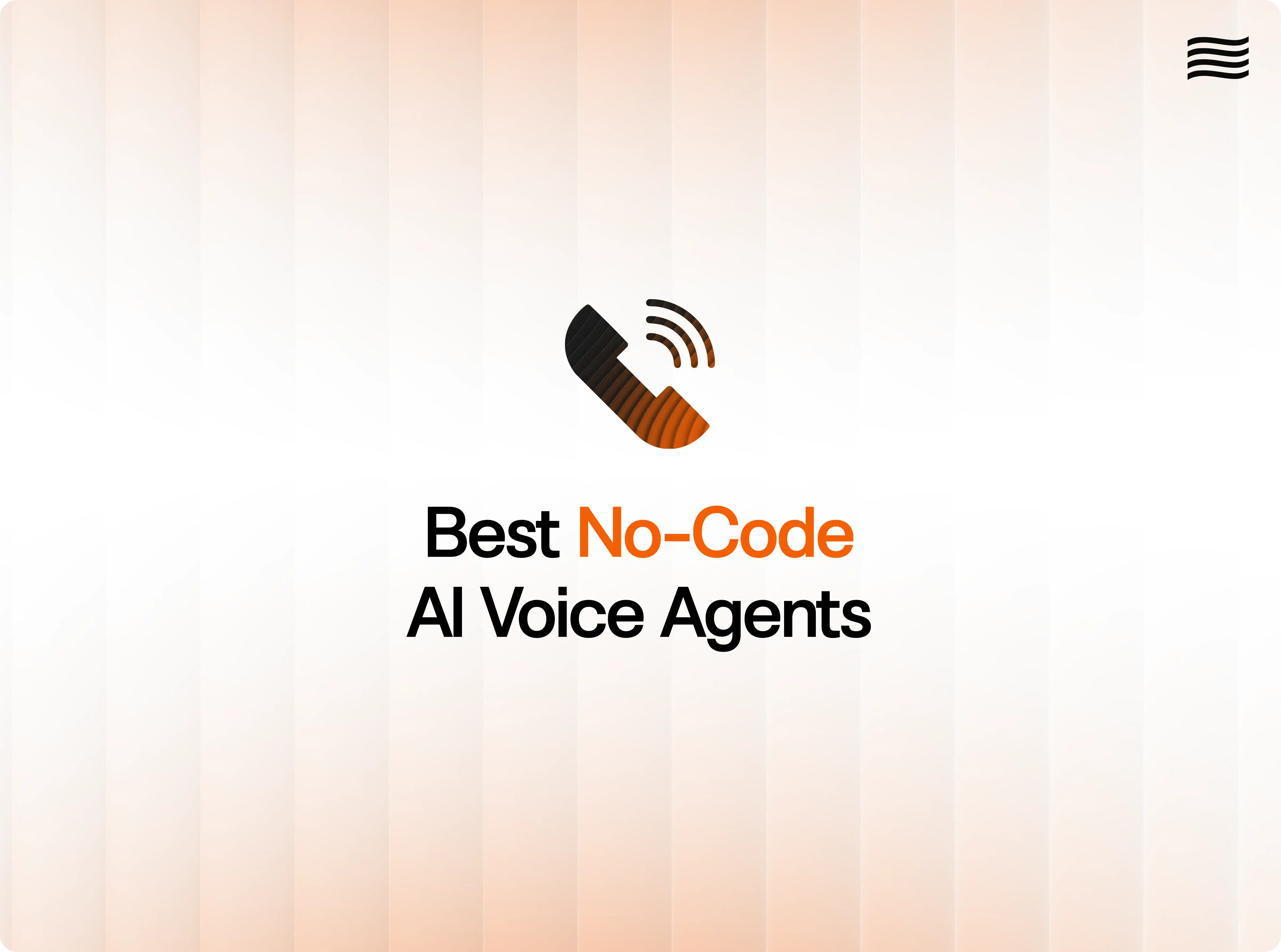 Best no-code AI voice agents