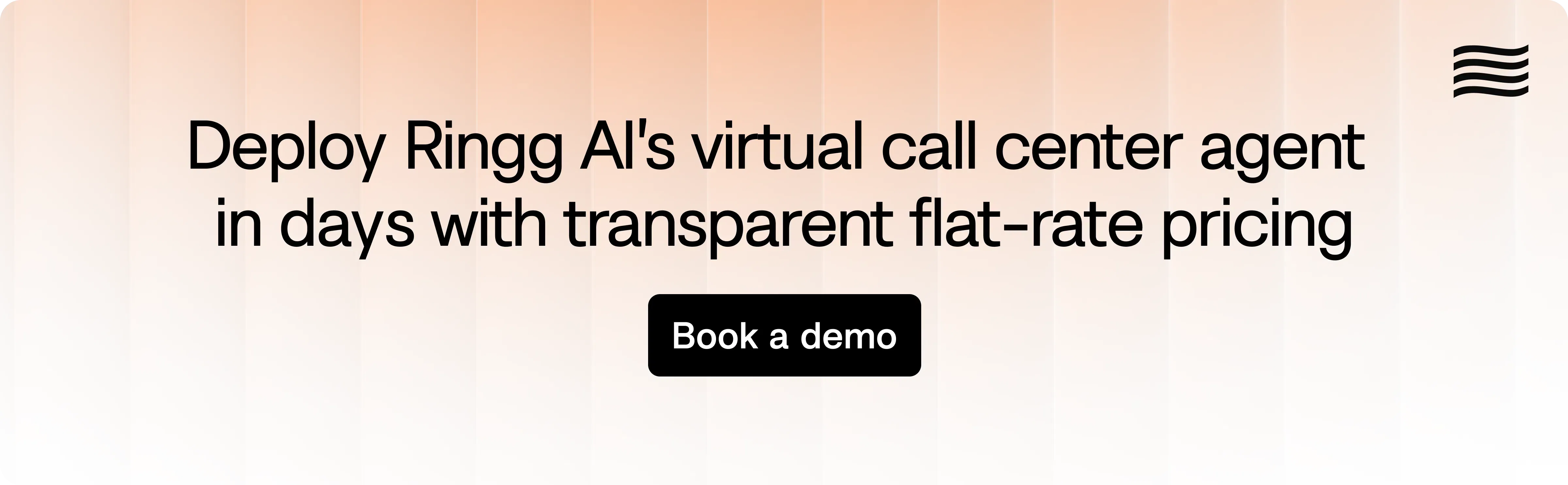 Ringg AI virtual call center agent offers transparent predictable pricing