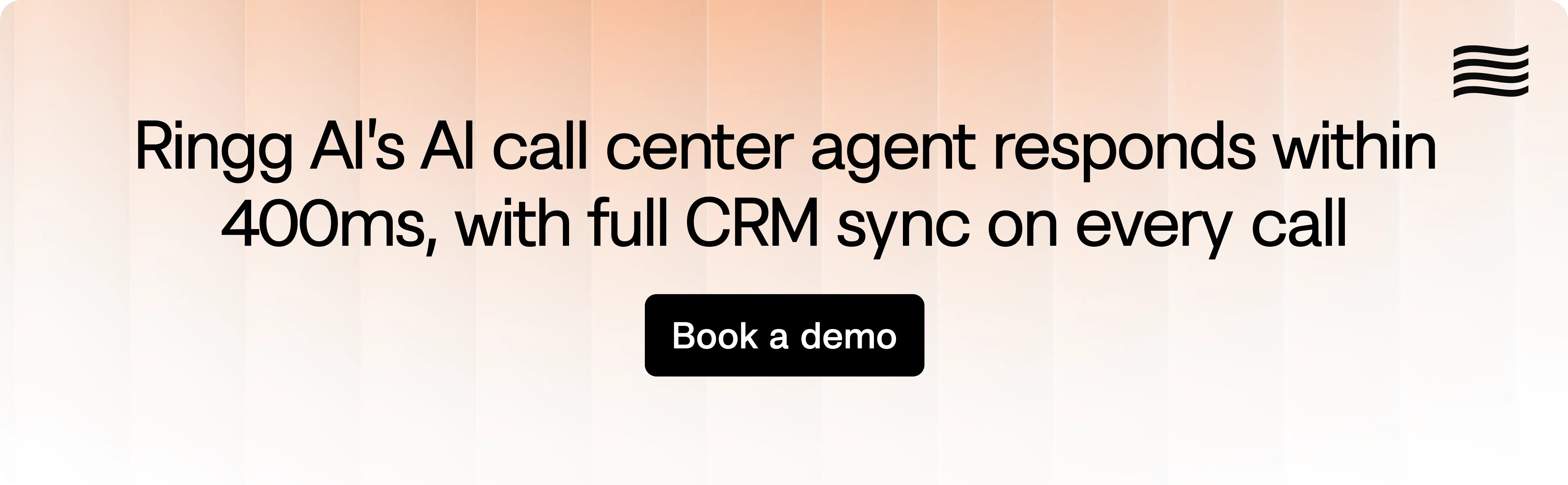 Ringg AI virtual call center agent offers sub-400ms latency and CRM integration