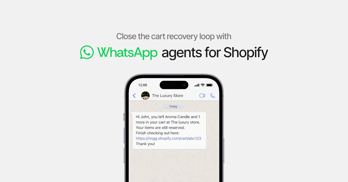 WhatsApp Integration for Shopify Is Live | Ringg AI