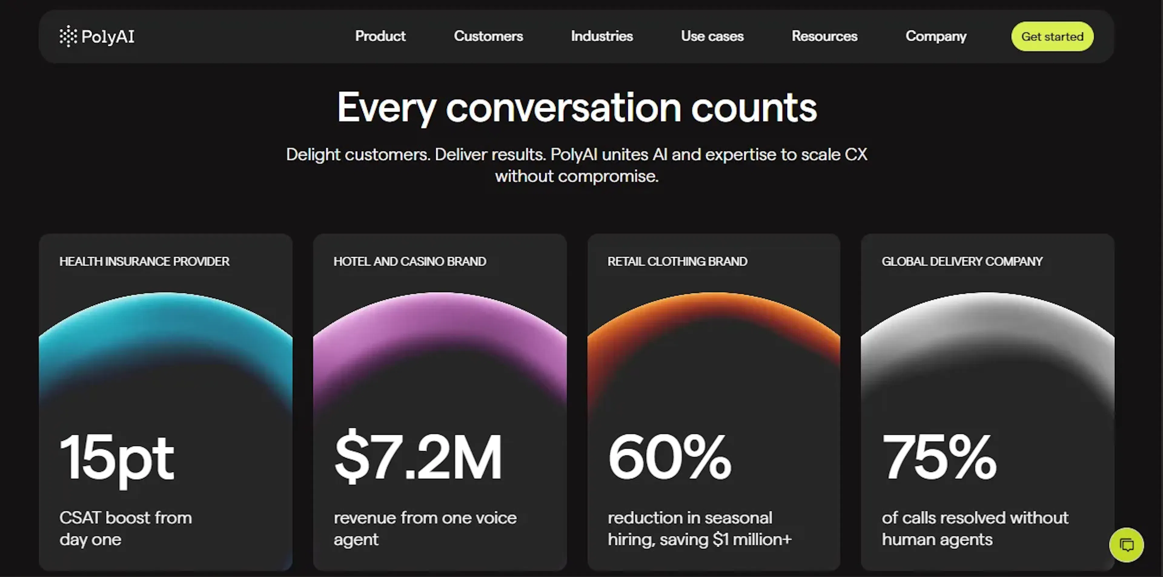 PolyAI enterprise voice agent platform