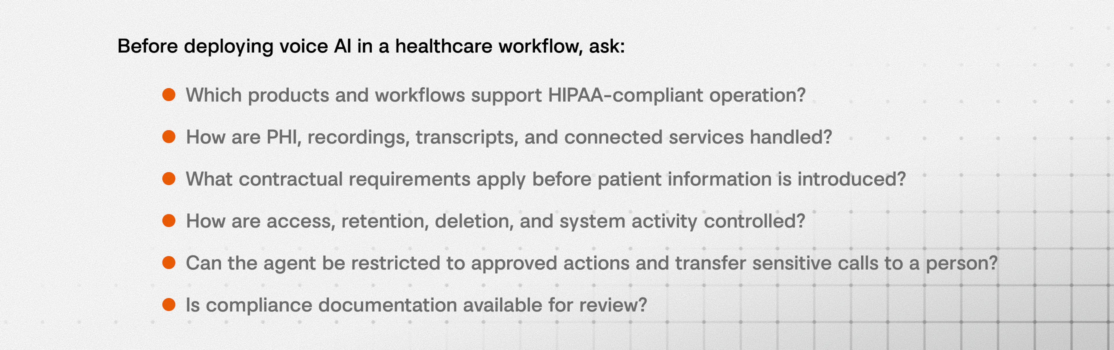 healthcare vendor checklist