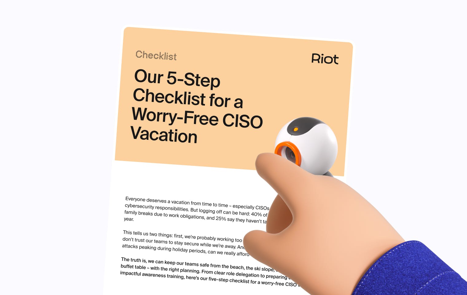 CISO vacation cybersecurity checklist