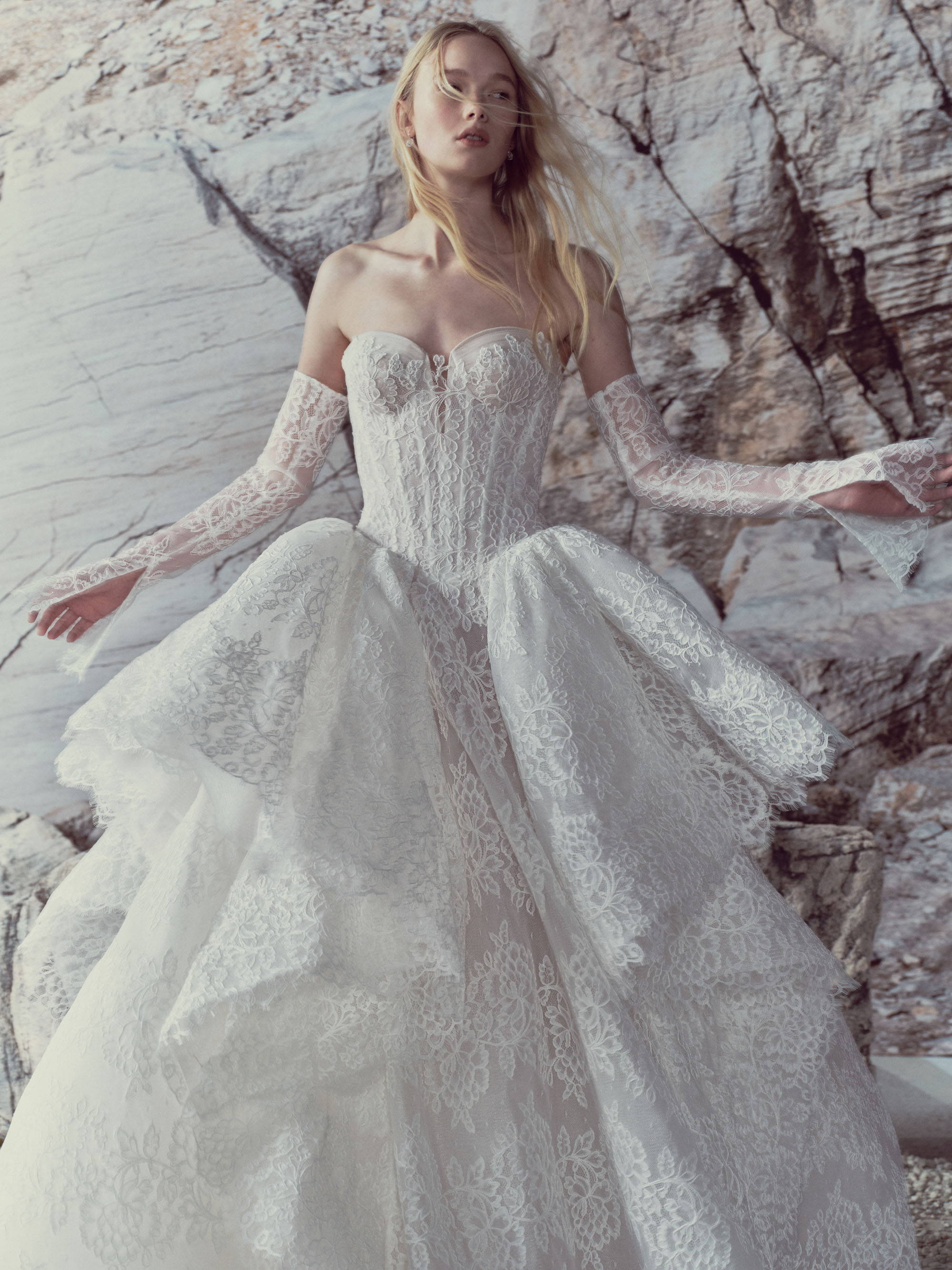 rivini lace wedding dress Elegant Wedding Dress from Rivini SS/25 Collection