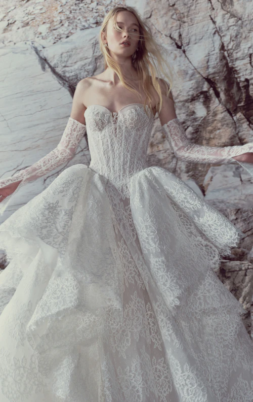 rivini lace wedding dress Elegant Wedding Dress from Rivini SS/25 Collection