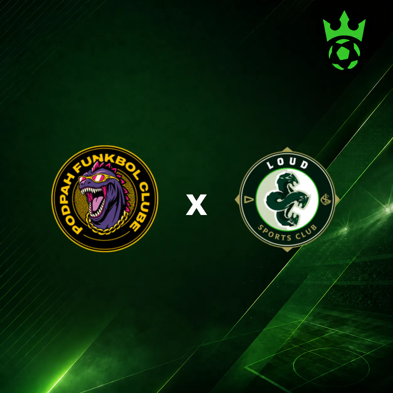 Podpah Funkbol Clube x LOUD SC fecha a Rodada 9 com tudo. Igão, Michel Elias e MC Hariel contra Coringa e Brabox. Jogo às 21h.
