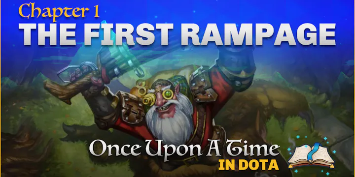 The first Rampage in Dota 2
