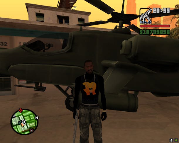 Código do helicóptero de guerra Hunter do GTA San Andreas 