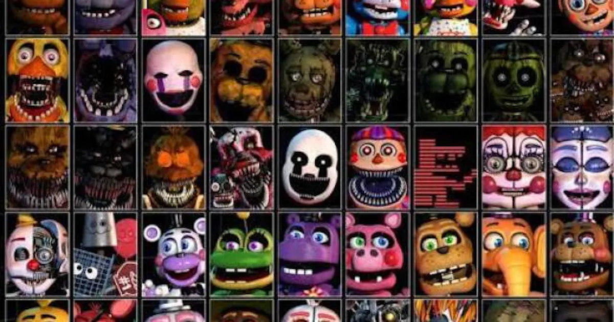FNAF Personagens | Conheça Todos os Animatrônicos de FNAF (ES)