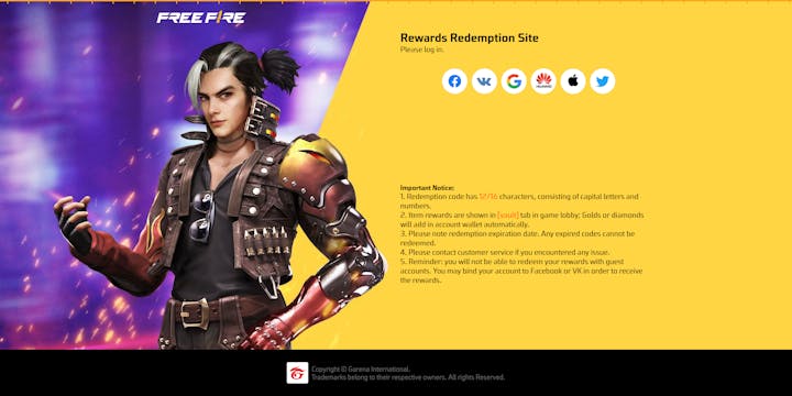 Reward FF Veja Codiguins de Free Fire para resgatar (PT)