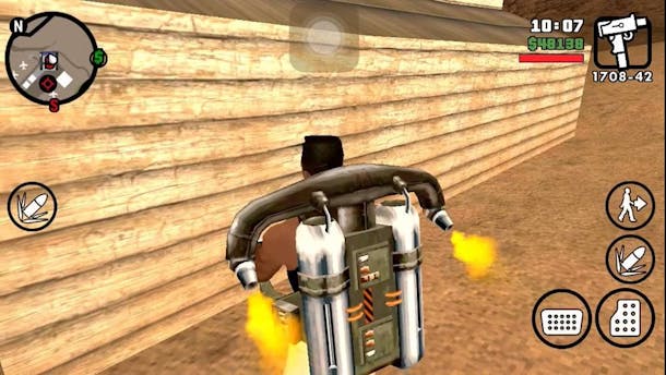 Jogando GTA san Andreas no Android!!!! 