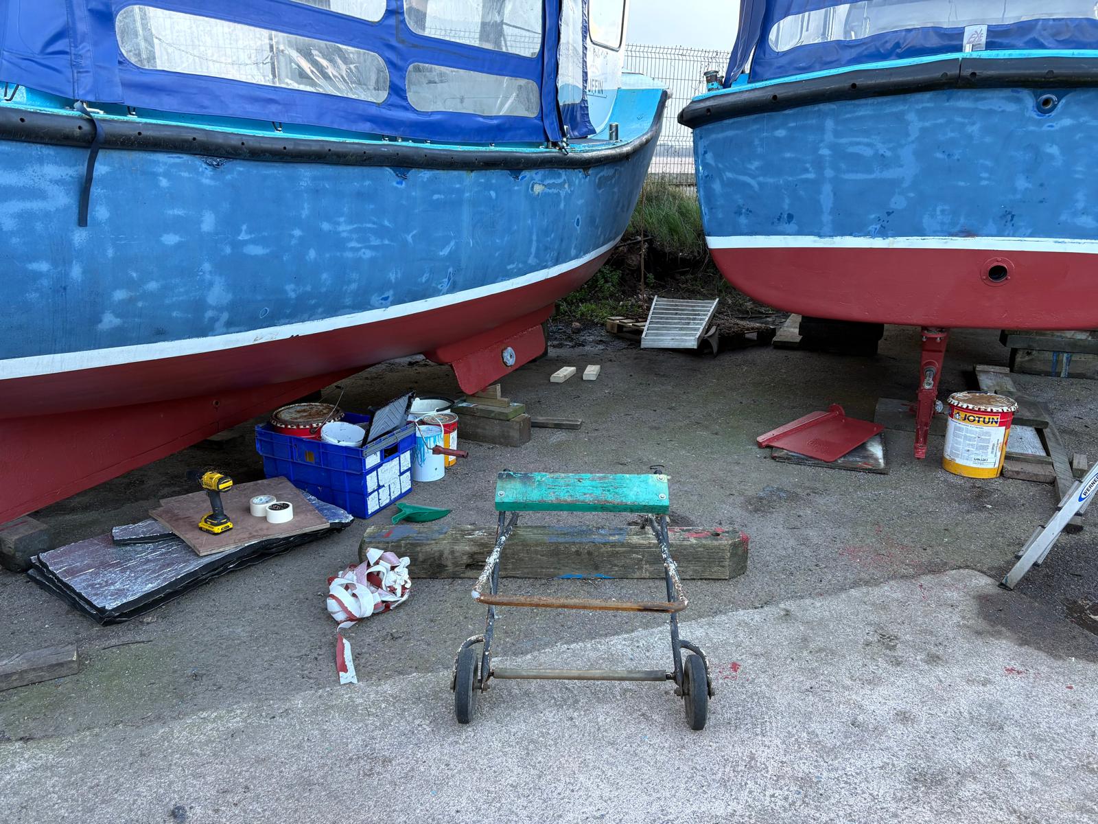 Preparing for the season, River Exe Cafe