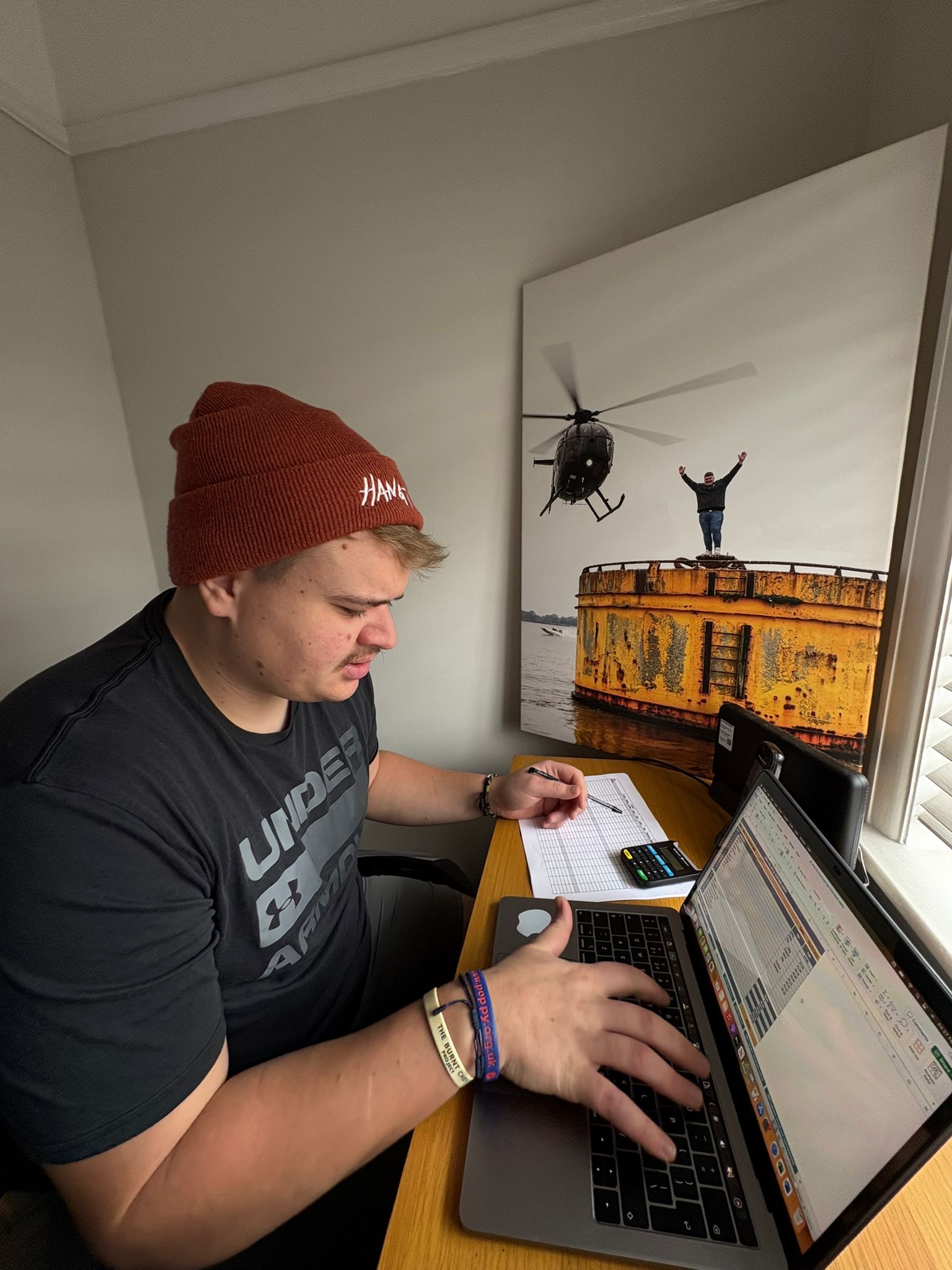Jack Sharland Head Chef River Exe Cafe Preparing Menus