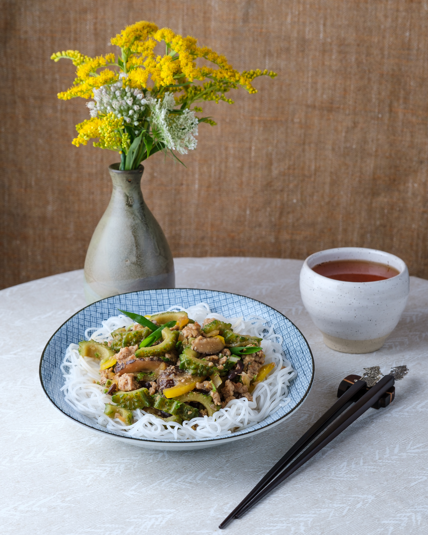 Melon amer au porc et aux haricots noirs - Le Rizen