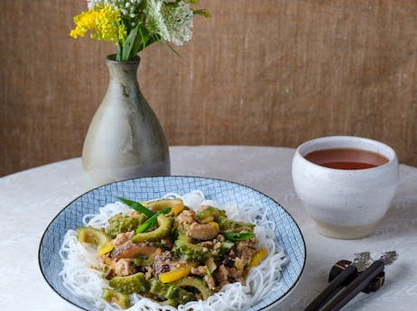 Melon amer au porc et aux haricots noirs - Le Rizen