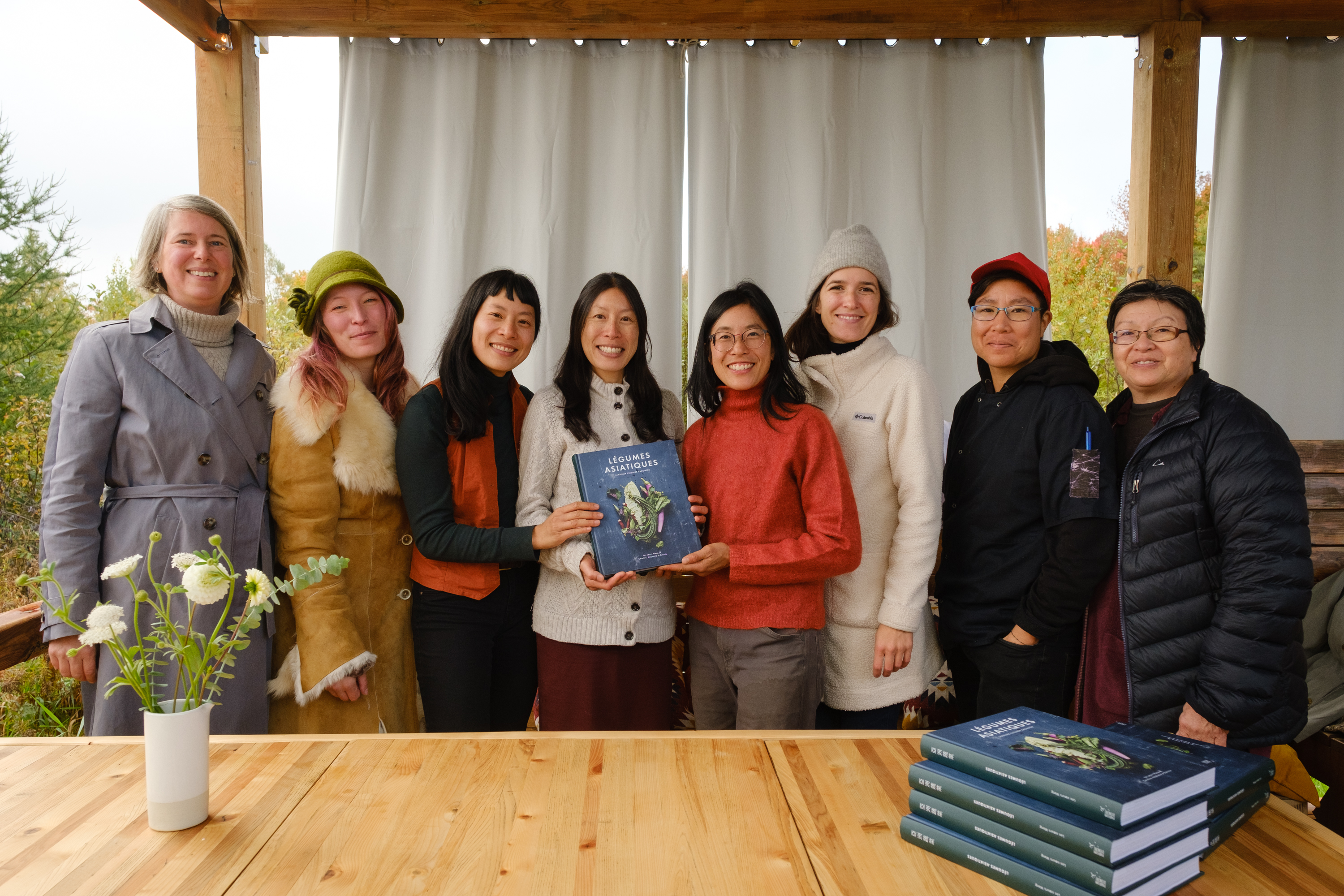 Les collaboratrices du livre présentes au lancement du livre