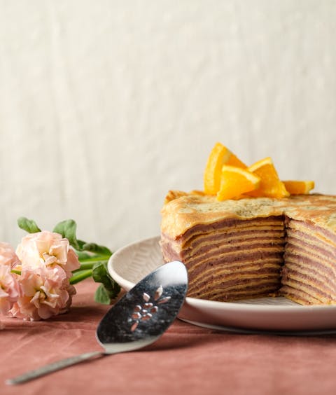 Gâteau « mille crêpes » aux haricots adzuki - Le Rizen