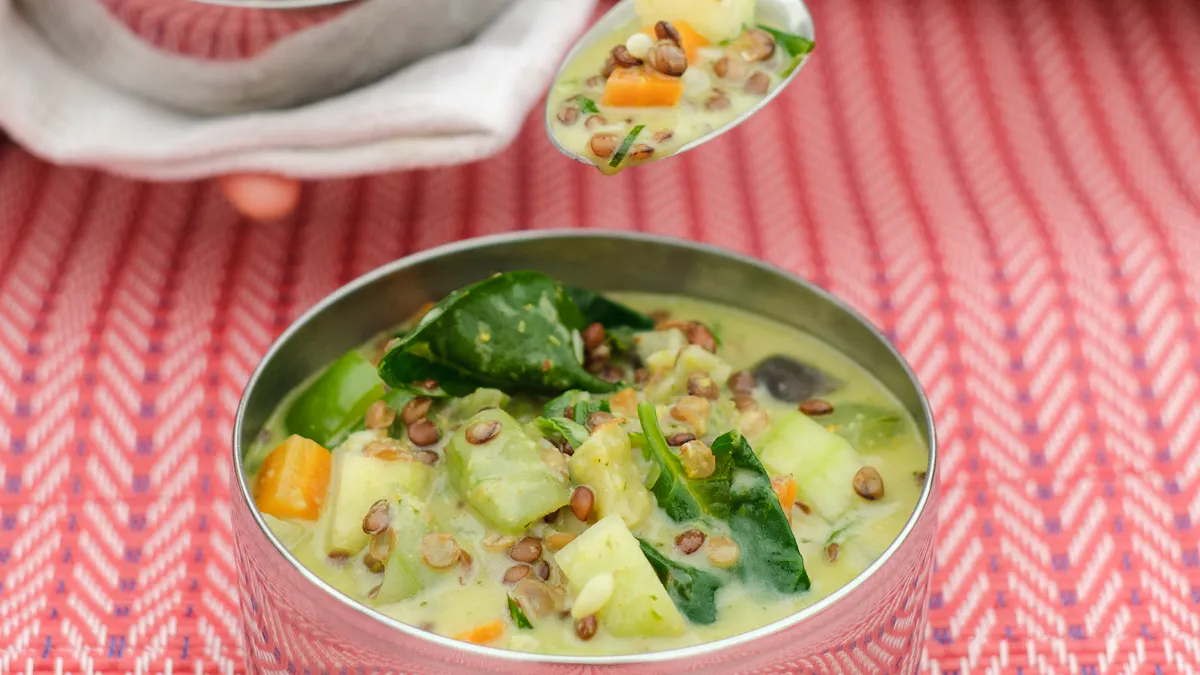 Recette Cari vert de légumes asiatiques - Le Rizen - Le Rizen