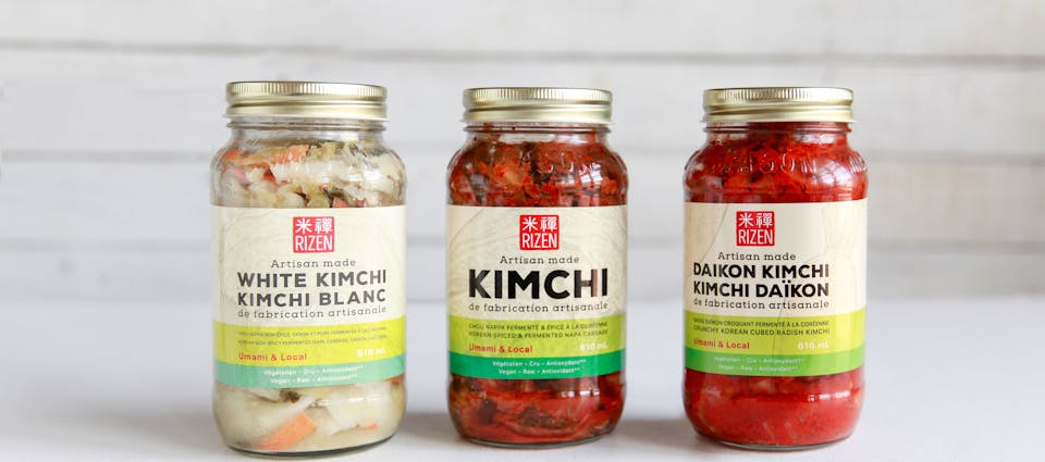 Trio kimchis biologiques - Le Rizen
