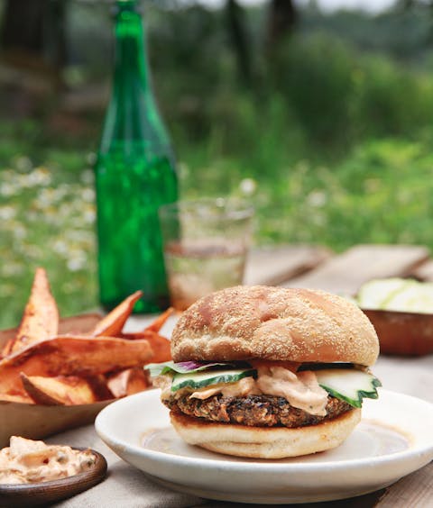 Végé burger à l’amarante