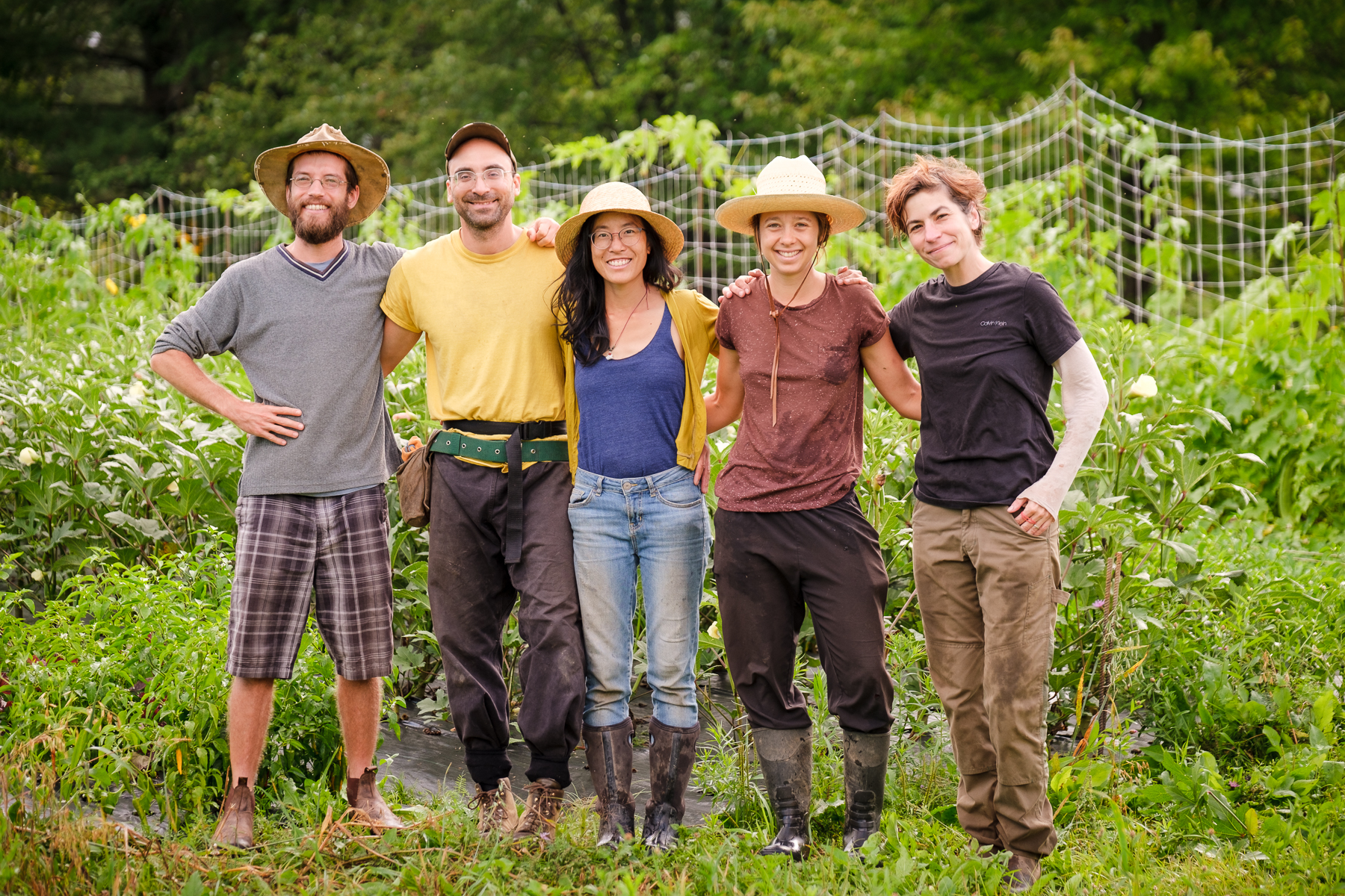 L'équipe de champs 2022 au Rizen: Jean-Simon Voguel, David Bolduc, Stéphanie Wang, Mariana Longpré, Nathalie Miglioli.