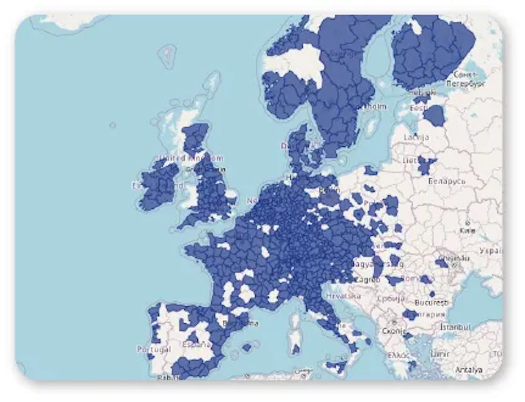 Map chart example