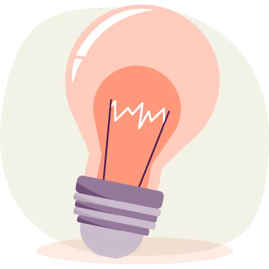 Lightbulb icon.