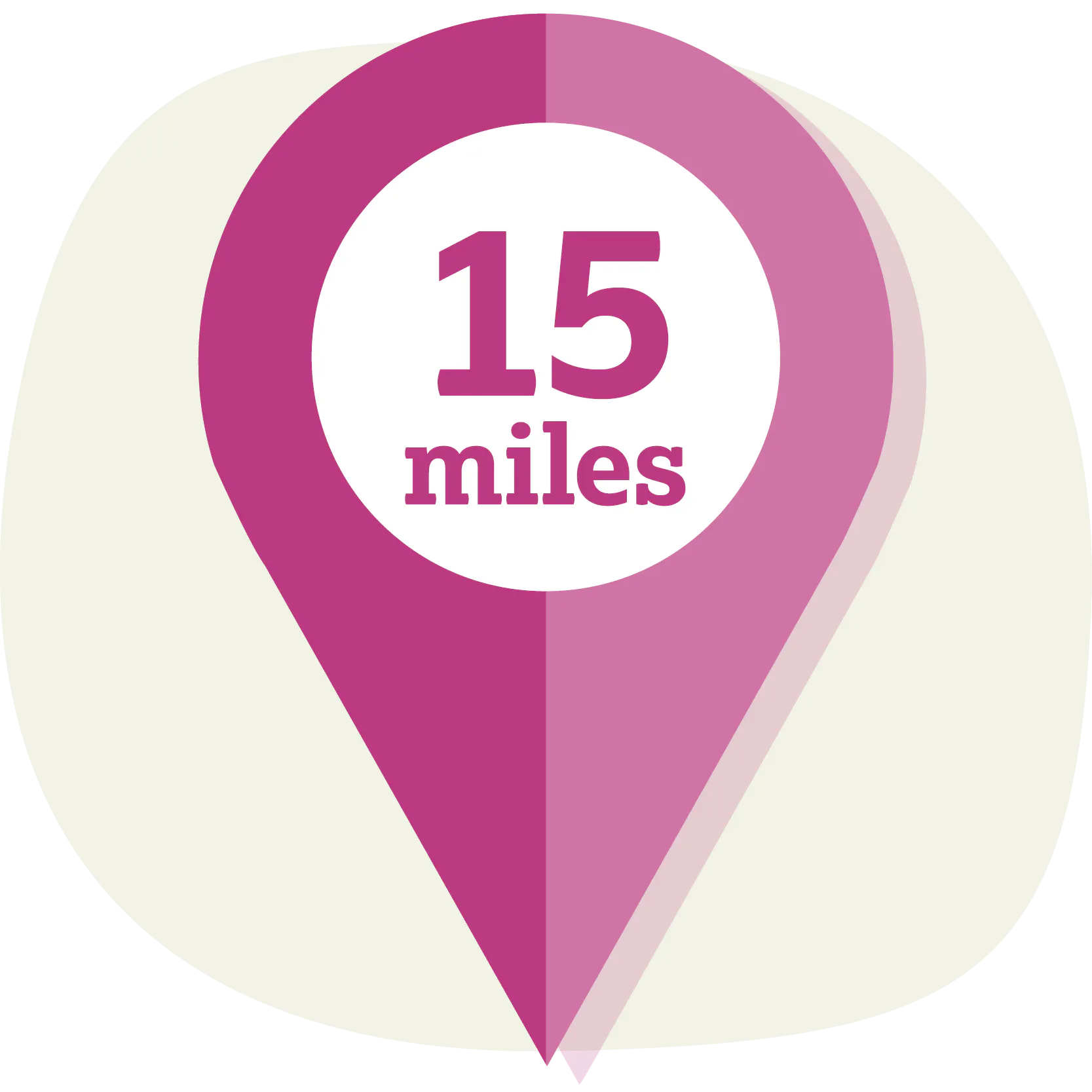 15-mile marker.