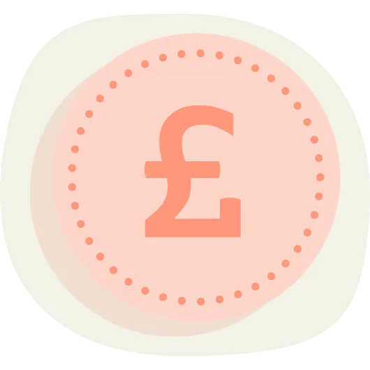 Pound currency icon.
