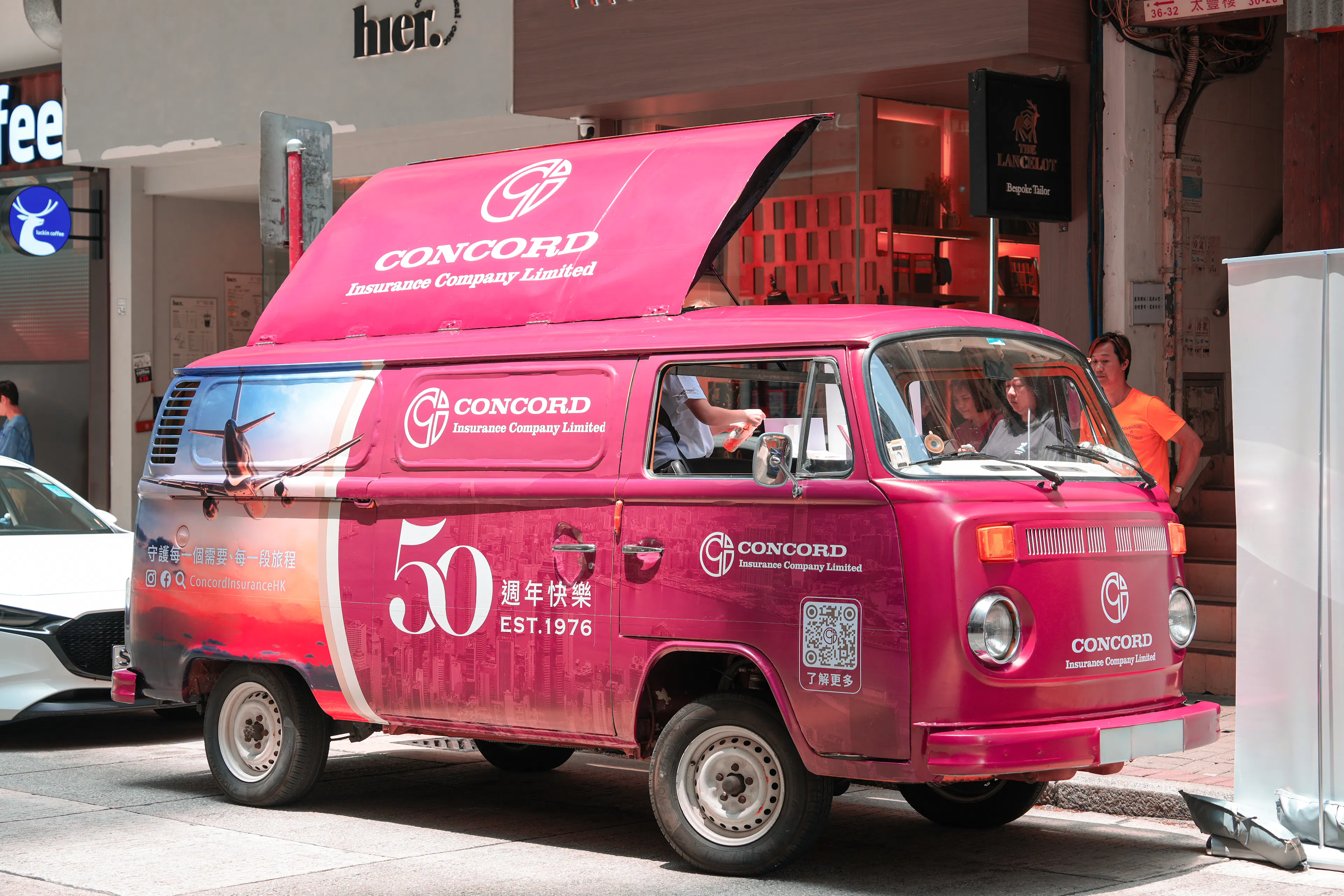 concord insurance promo truck hong kong
