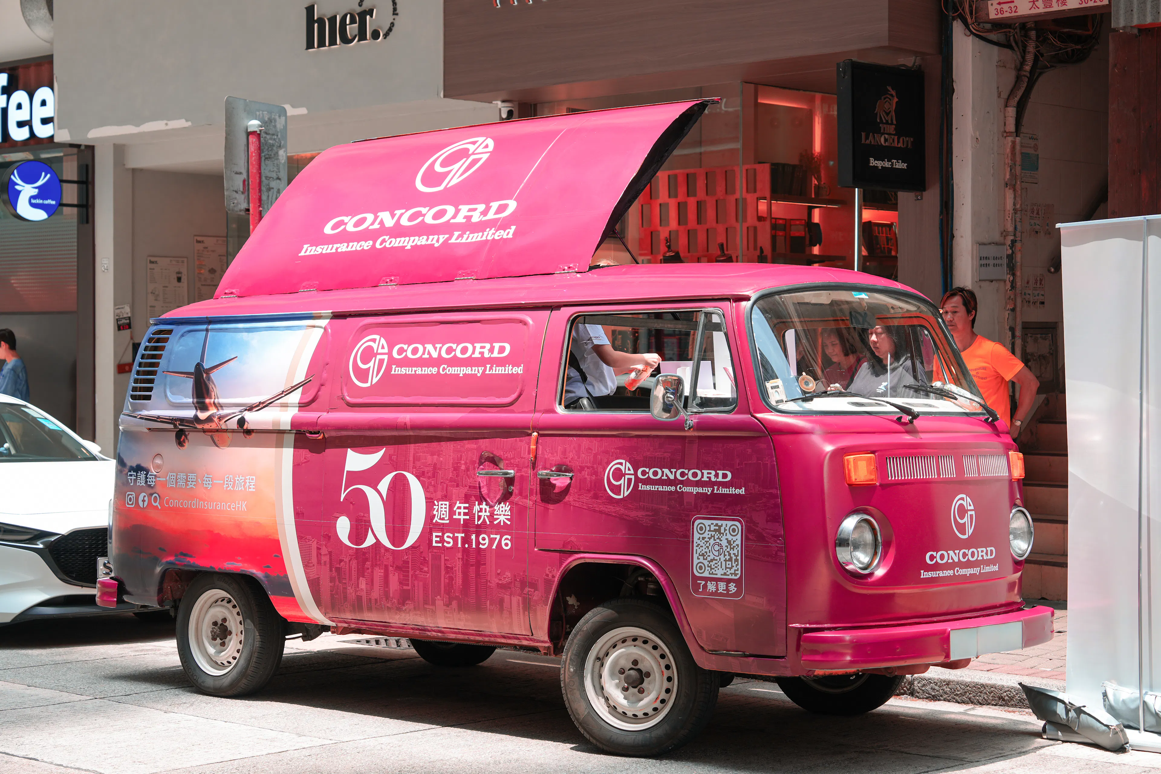 concord insurance promo truck hong kong