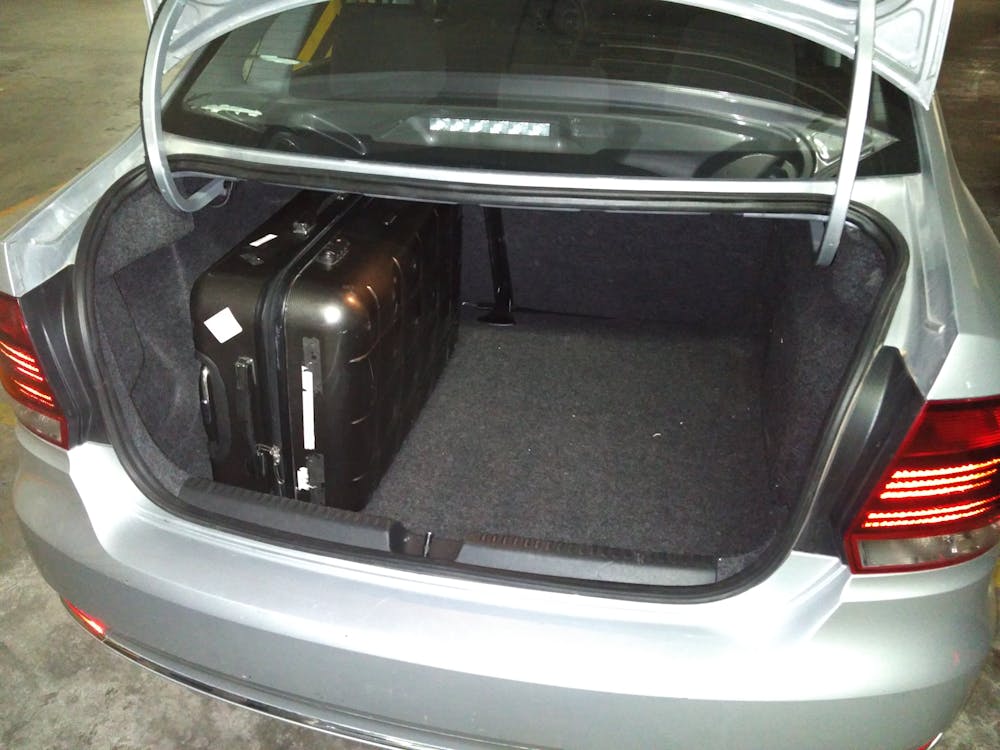 To be sure: check if your luggage fits the trunk