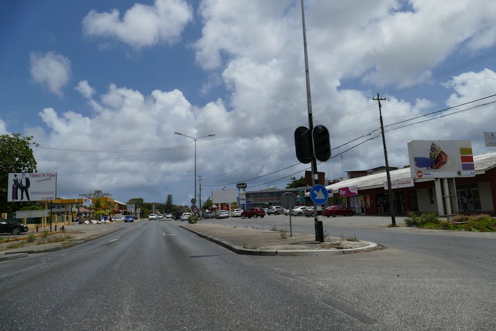 Roads in Curacao are not always of the best quality