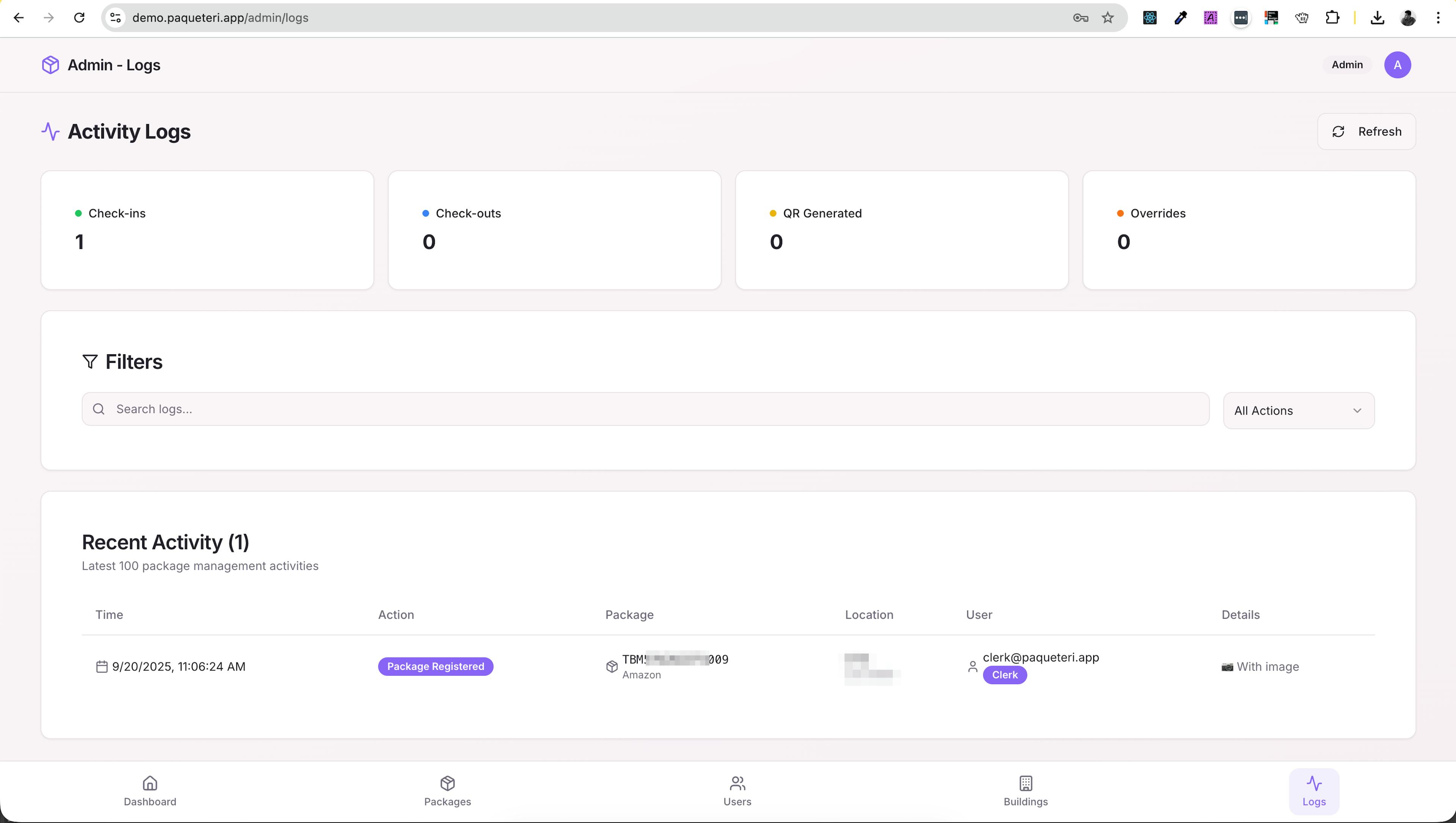 Complete traceability of every action taken on the platform.