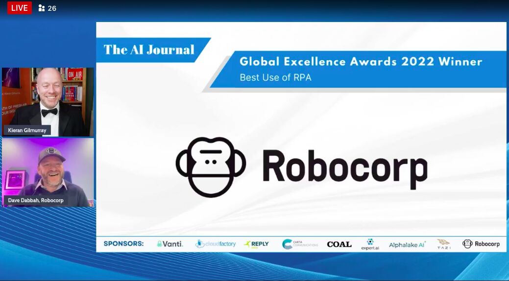 Robocorp Wins Best Use of RPA in AI Journal's Global Excellence Awards ...