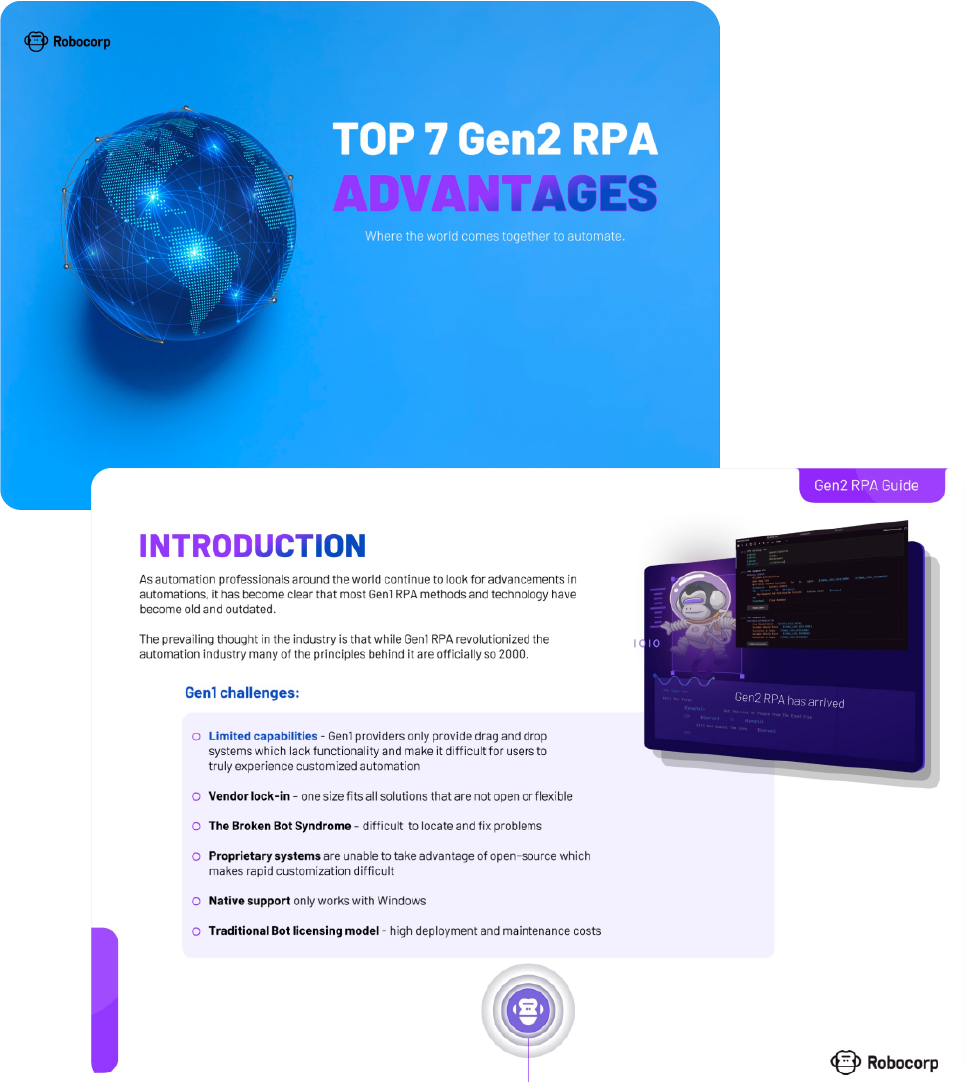 Top 7 Gen2 RPA Advantages ebook preview