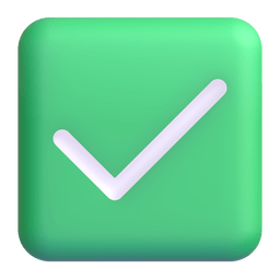 Emoji green tick