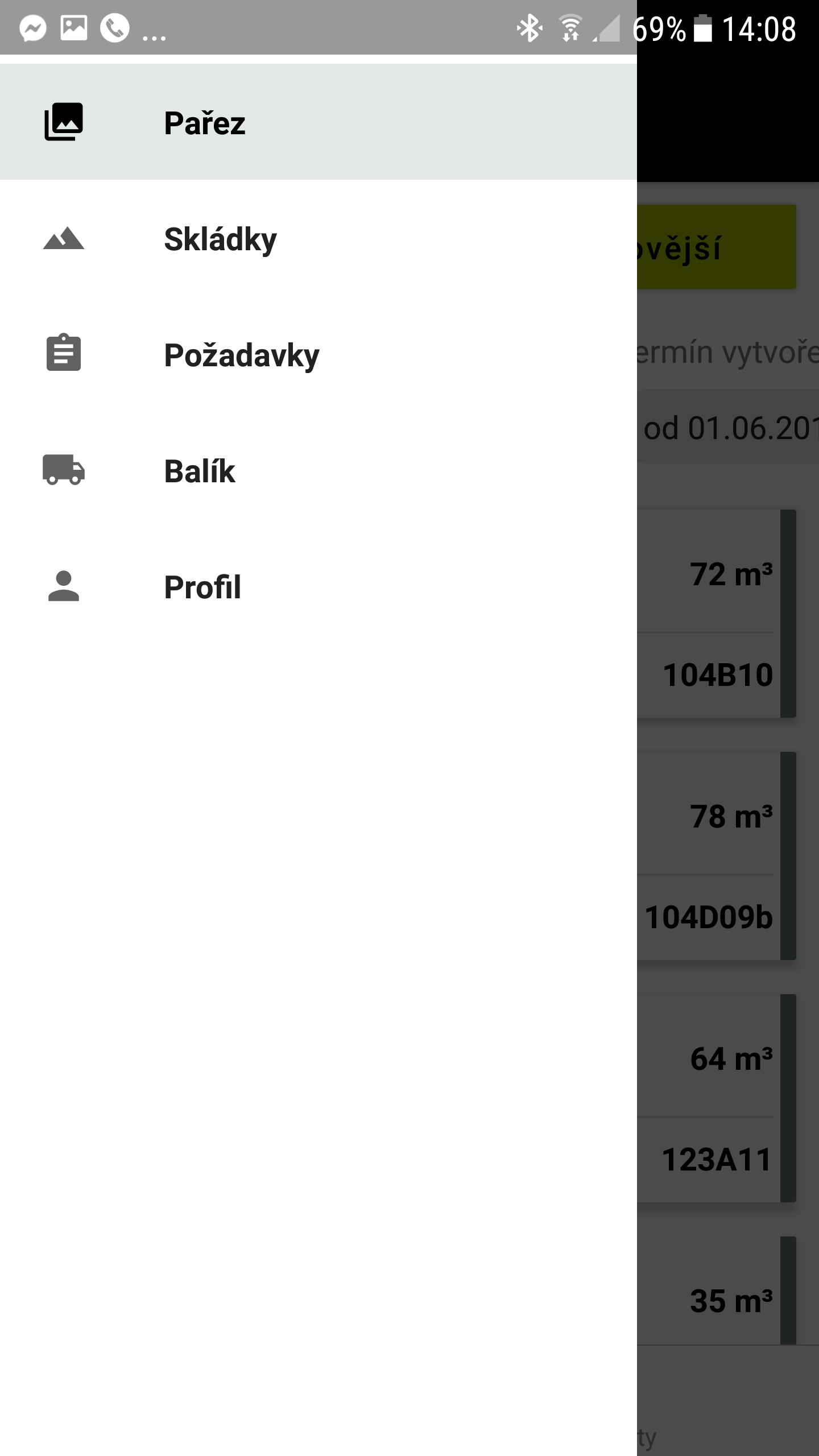 Mobilní menu