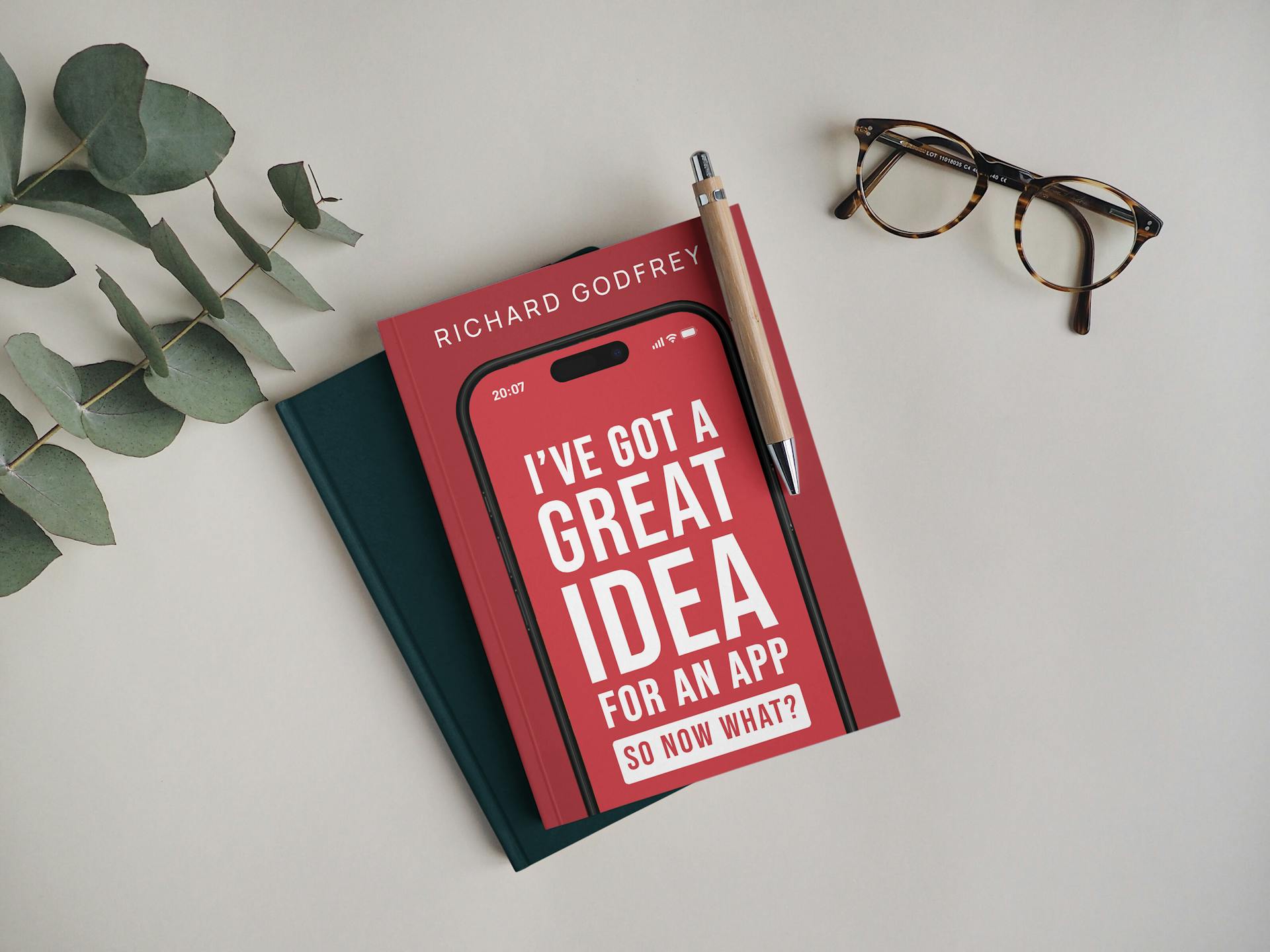 Notebook with Pen Book Mockup