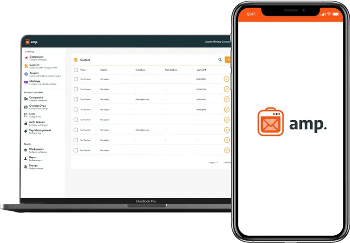 Amp web and app