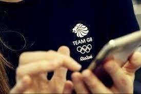 team gb person using a phone