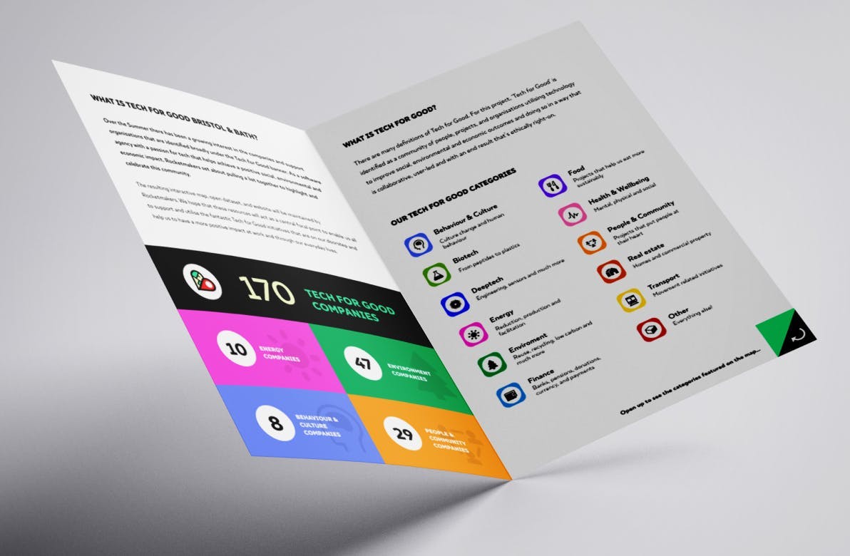Tech for Good printed leaflet