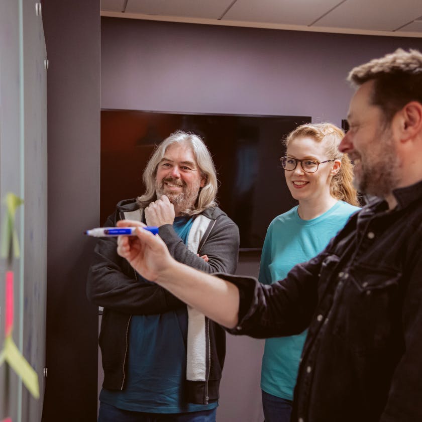 photo of Richard, Katie and Keith